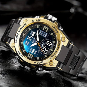 Unisex youth student night light multifunctional watch, trendy men's sports electronic watch